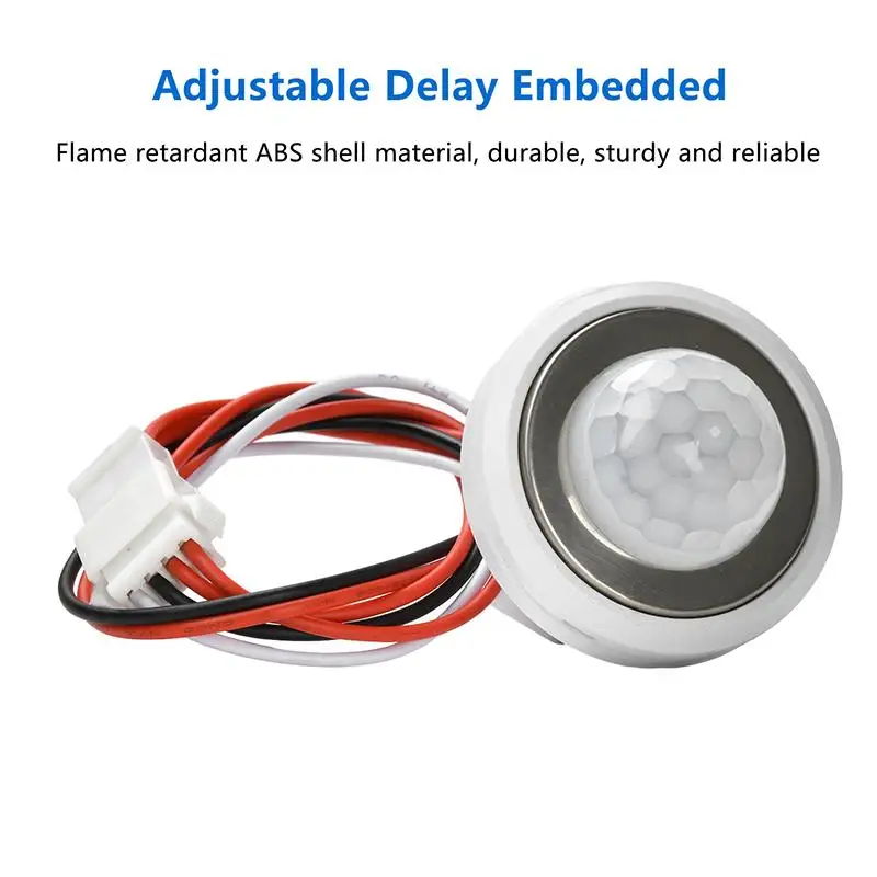 Compact Infrared Human Activity Sensor Switch, LED Corridor Ceiling and Wardrobe Lights, DC3.5-24V