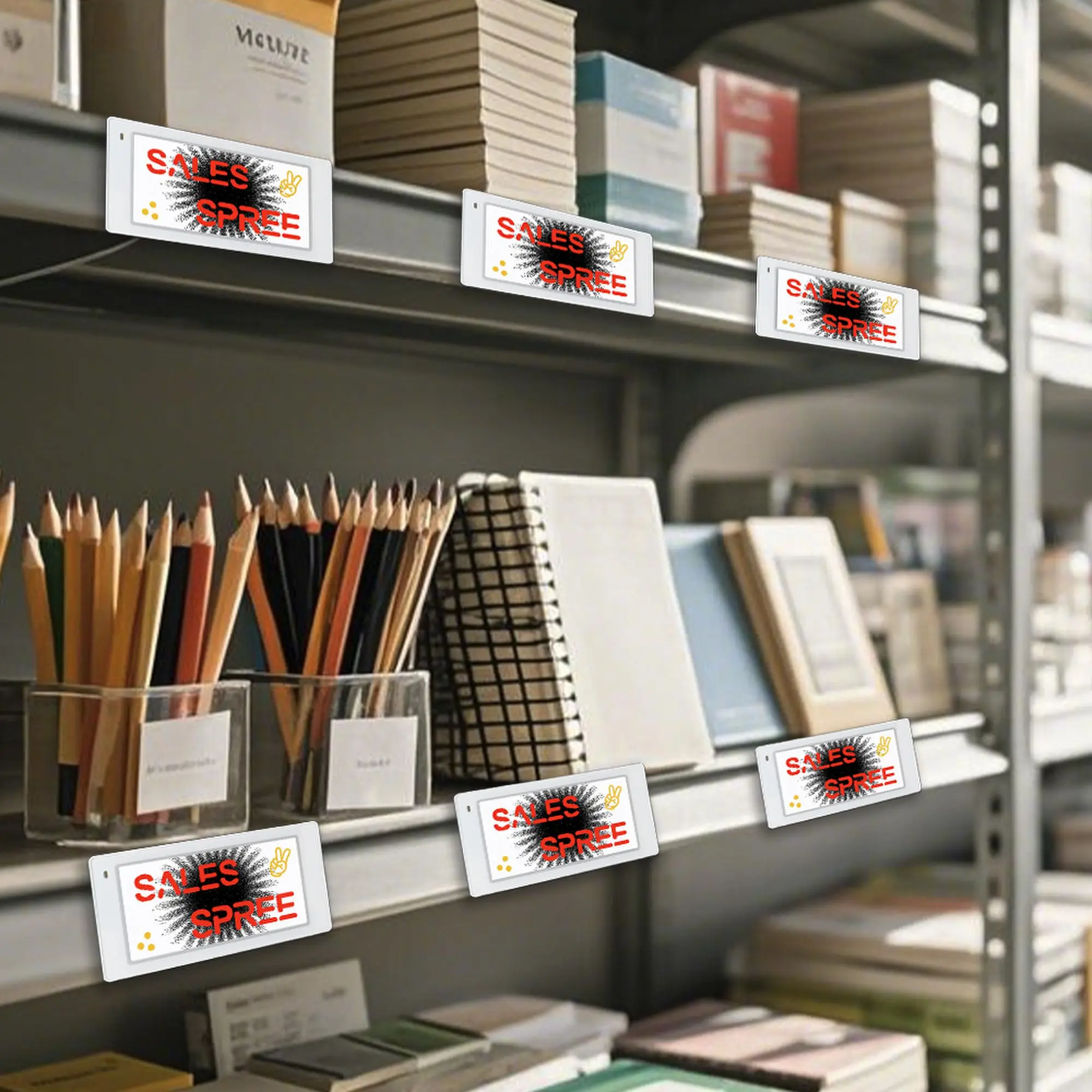 Price tags with string 3.5" electronic price tag clothes Ble price tags