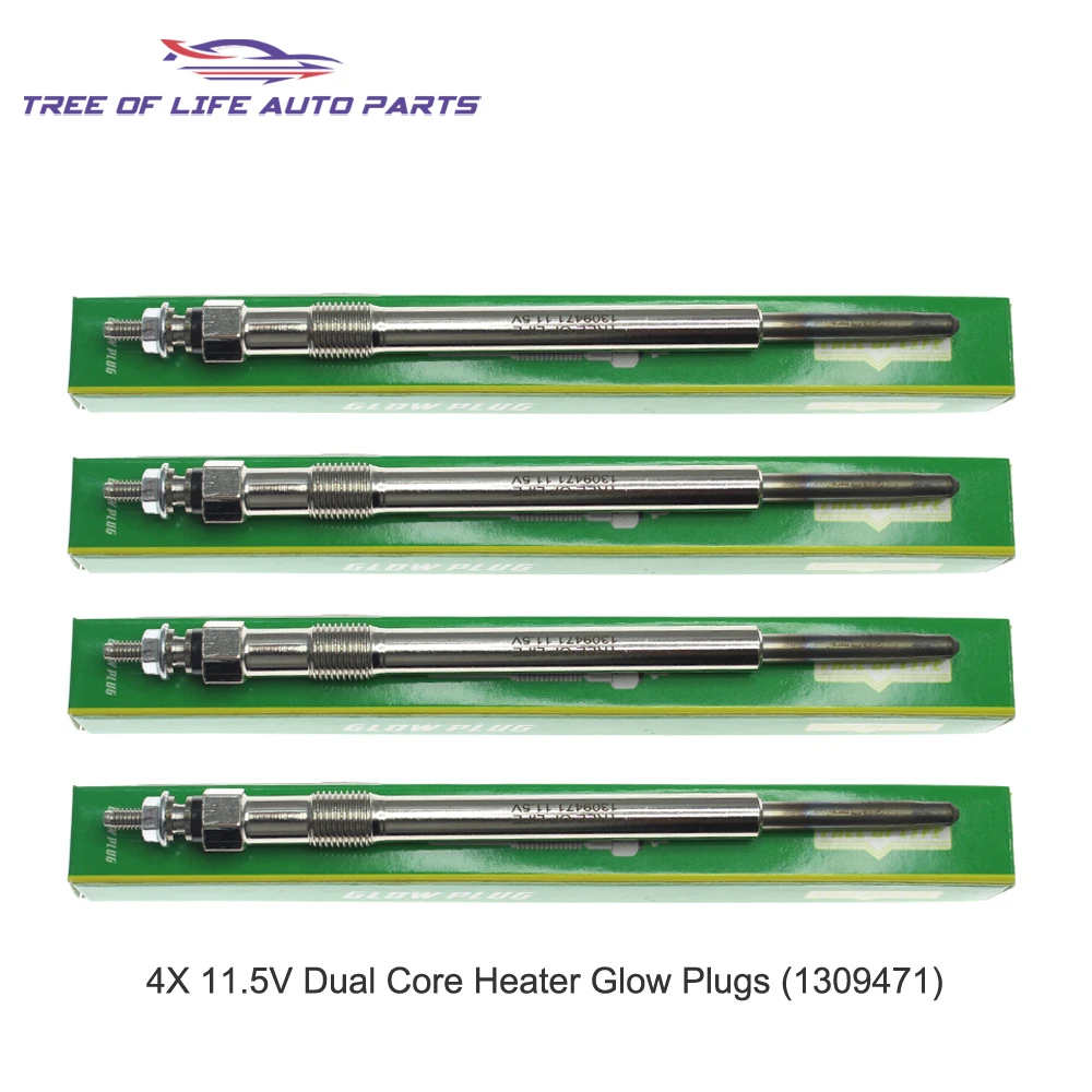 

4X 11.5V Glow Plugs FOR FIAT DUCATO FORD MONDEO MK3 2.0 2.2 D LDV CONVOY LTI TAXI TX2 2.4 TDI 9659279280 XS7U-6M090-BB 1096527