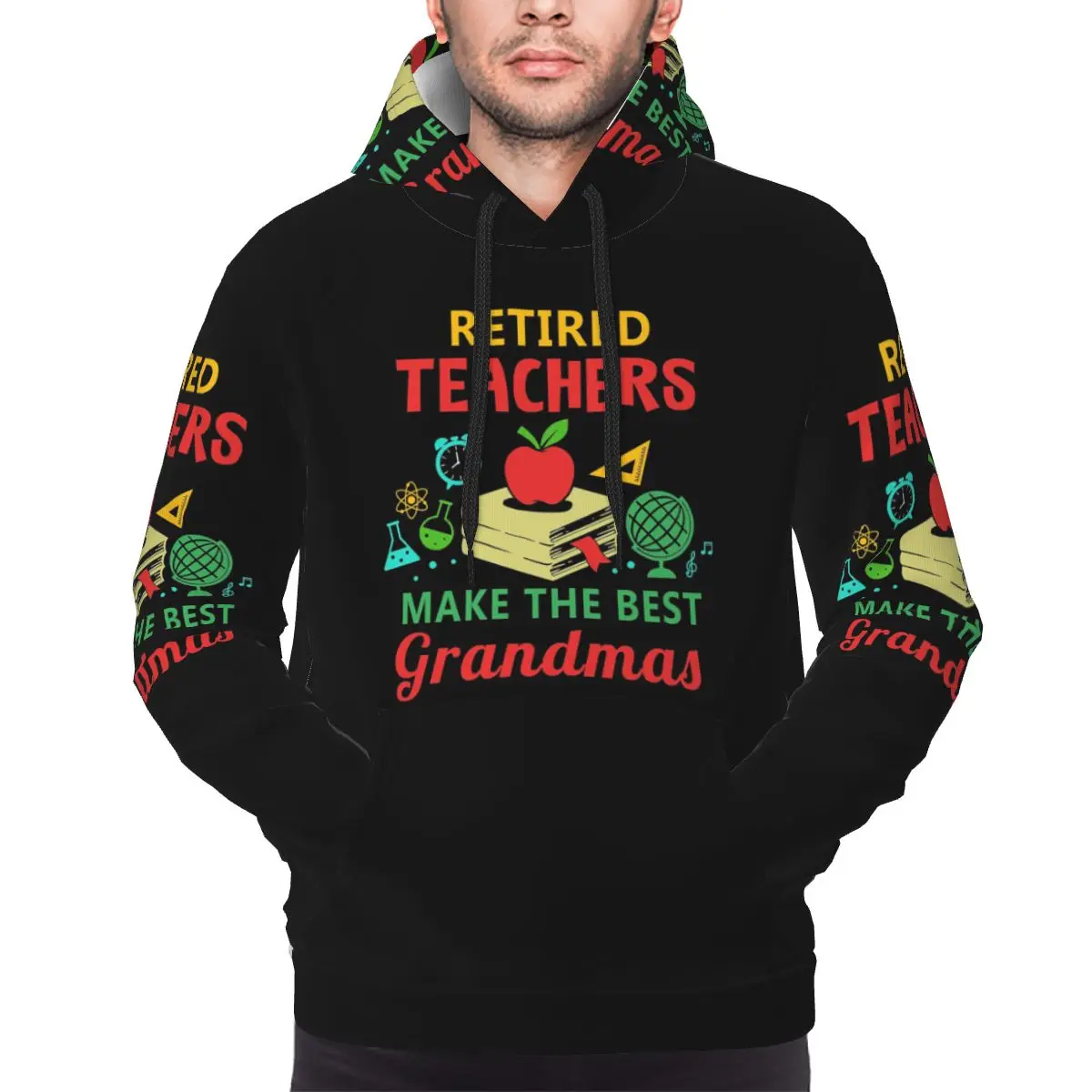 

Учителя на пенсии сделают лучшие толстовки для бабушки, пуловер в стиле Харадзюку, осень-зима, мужская и женская толстовка, топы с длинными рукавами