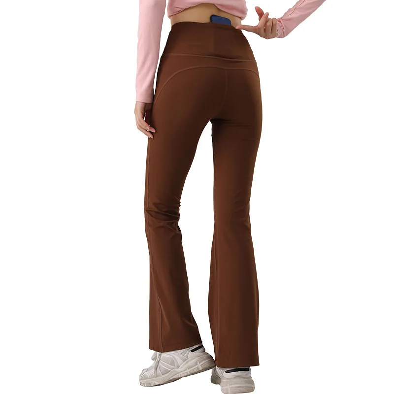 

Women'S High Waist Tummy Control Loose Slimming Flared Pants High Elastic Lift Heightening Casual Breathable Slightly Flared