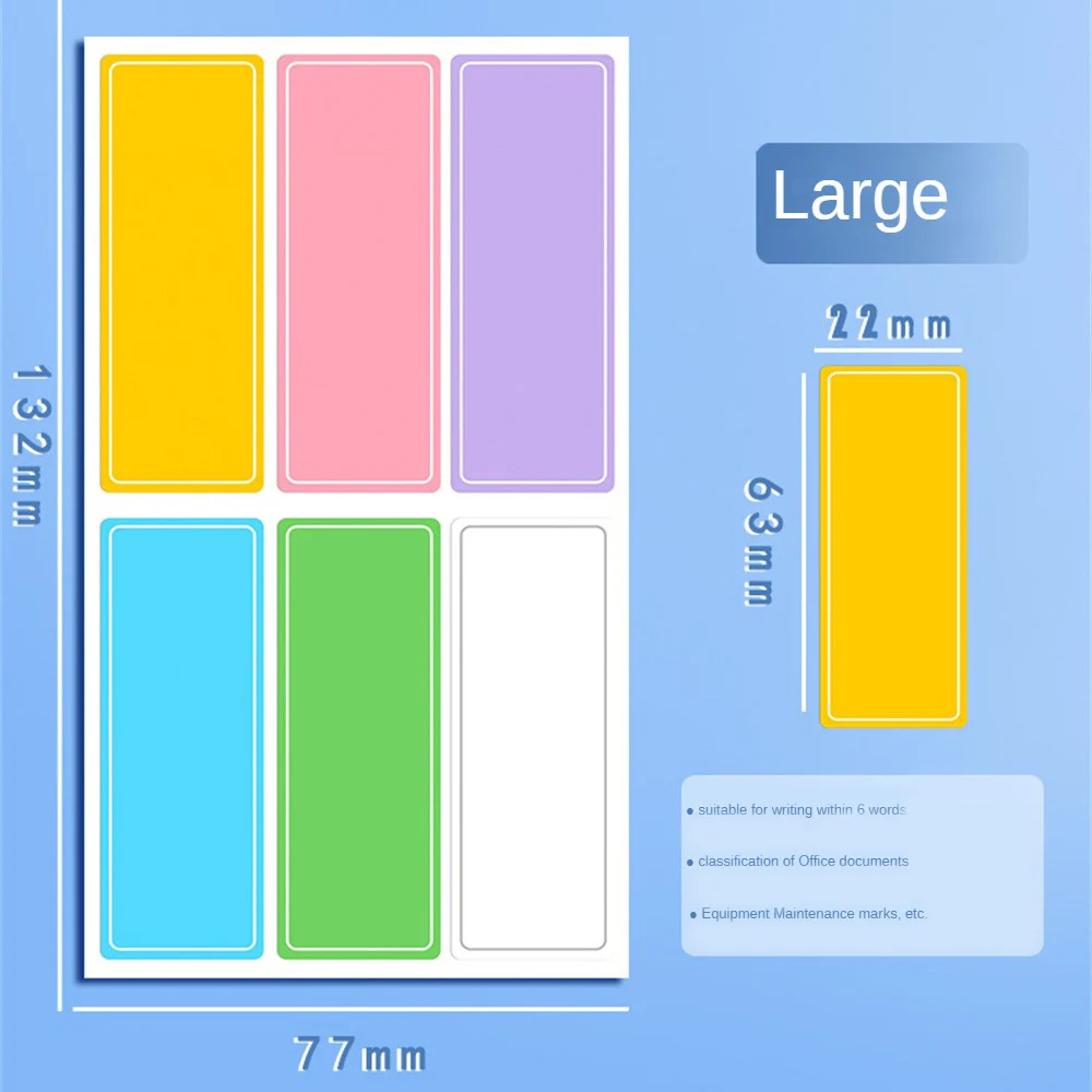 การจำแนกง่ายฉลากกันน้ำเหนียวติดทนต่อการฉีกขาดไม่มีกาวเนื้อแน่นเหลือง่ายเข้าถึงได้ง่าย