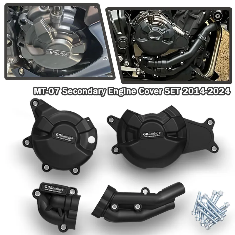 For MT-07 FZ07 XSR700 MT07 Adventure Tenere 700 2014-2024 V2 Motorcycles Engine Cover Protection Case KIT
