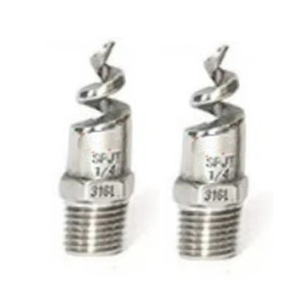 2pcs Stainless Steel For dust Removal Nozzles Designed for InFor dustrial Cleaning and Enhanced Spray Coverage