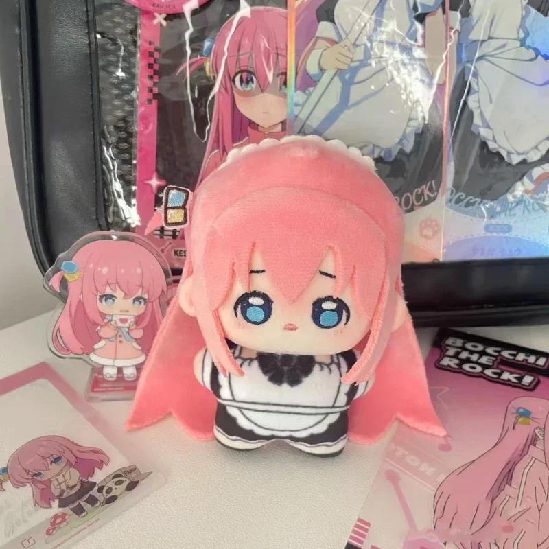 10 cm Anime BOCCHI SKAŁA! Gotoh Hitori brelok lalka Cosplay Kawaii pluszowa wypchana lalka prezent na boże narodzenie ozdoba akcesoria