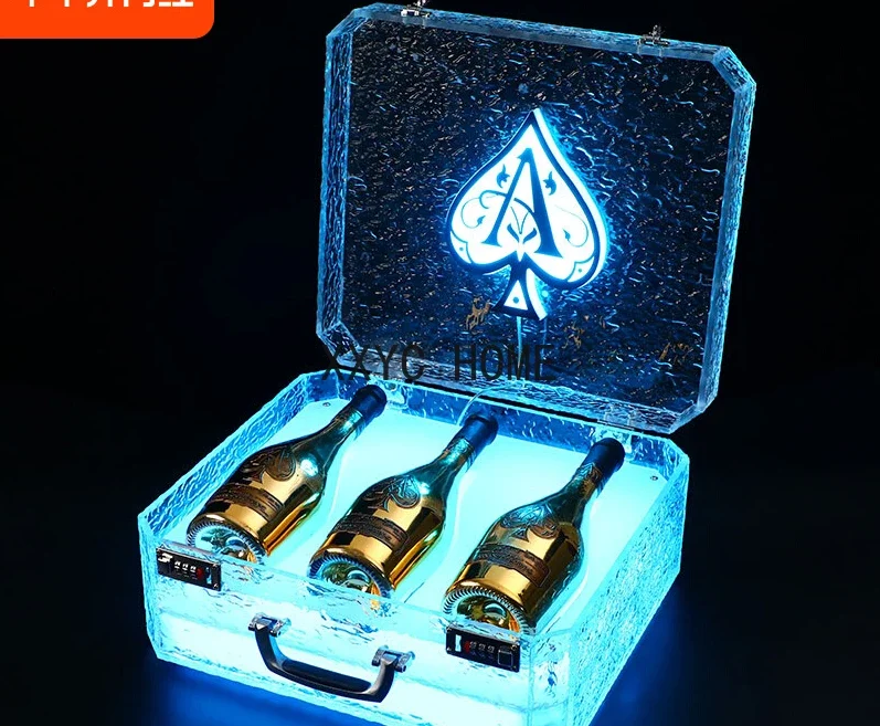 Bar Ice Seal Wine Box Nightclub VIP Wine Box LED Light-Emitting Foreign Wine Base
