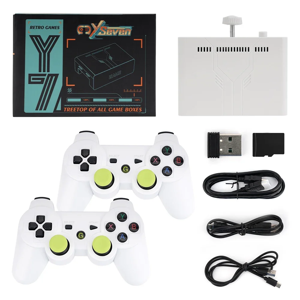 

Y7 Video Game Console Linux System 256G Built 12000 Games Rechargeable Wireless Handle Low Latency Connection Player Gift