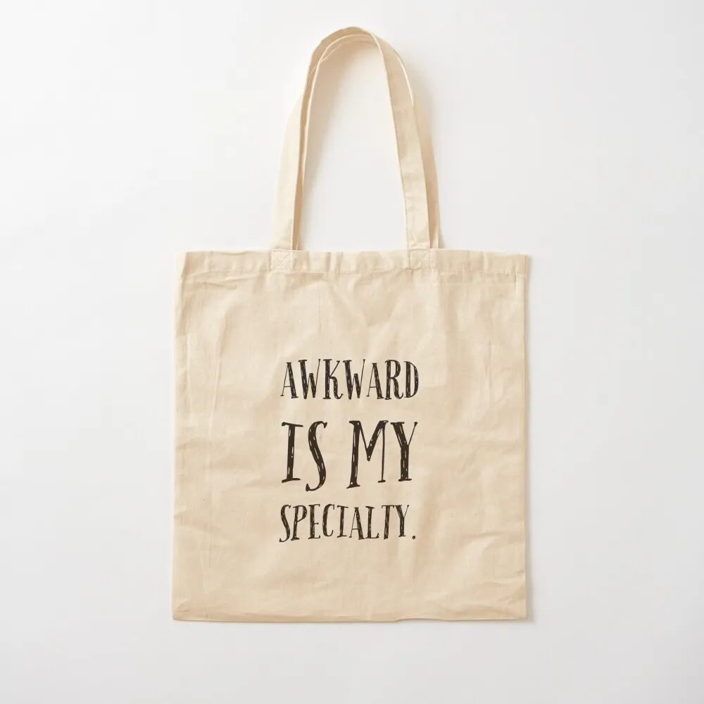 

Awkward is my Specialty Tote Bag, милая сумка-мешочек, женская сумка для покупок, сумка-тоут для пляжа, холщовая сумка-тоут