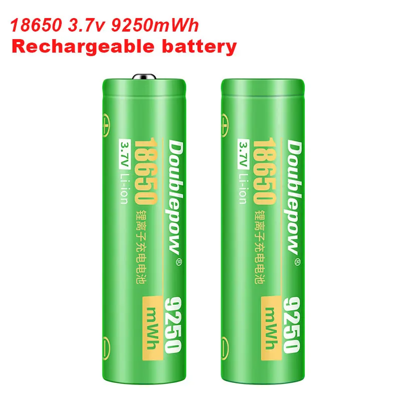 

18650 3.7V Rechargeable Lithium Batteries 9250mWh for Small Fan Electric Mosquito Beat Mobile Power Flashlight Radio Battery