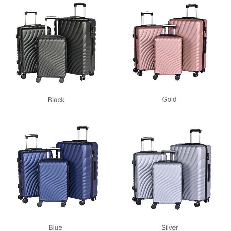 New 3 Pcs/Set Suitcase Family Luggage ABS Trolley Case Hard Shell Suitcase 20