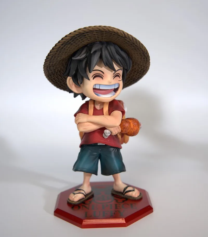 One Piece Anime Figure Q Version Luffy Zoro Sanji Collectible Trendy Toy Desktop Decor Gaming Case Ornament For Anime Collectors