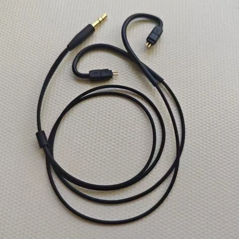 50cm Short OFC IEM Cable With Ear Hook 0.78 Recessed 2 Pin Connector 3.5mm Jack Earphone Replacement Wire For In Ear Monitors