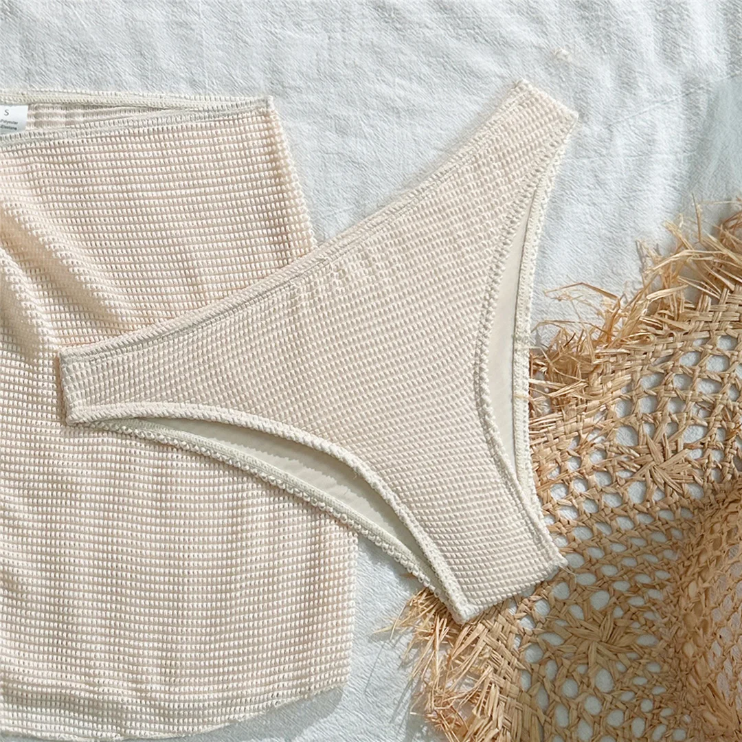 Mit Rock, hoch geschnittenem Beinausschnitt, brasilianischer Bikini, Damen-Badebekleidung, dreiteiliges Bikini-Set, Badeanzug, Badebekleidung, Schwimmbekleidung V6741 – Detail 24