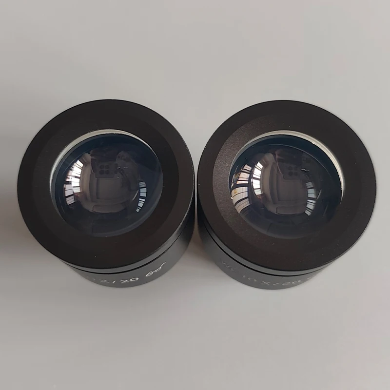 WF10X نقطة عين عالية واسعة الزاوية مجال رؤية العدسة 18/20 مللي متر واجهة 23.2 مللي متر للمجهر البيولوجي