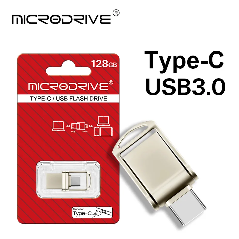 Mini unidad Flash USB 3,0 rápida tipo C Pen Drive Memory Stick datos de alta velocidad 32GB 64GB 128GB para ordenadores teléfono PC disco U rápido