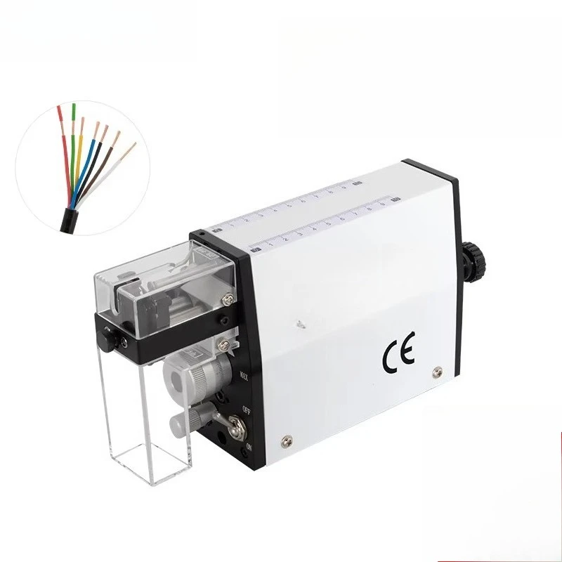 EW-10MT High Efficiency Pneumatic Wire Stripper AWG32-14 Cost Effective Automatic Insulation Stripping Tool for Wire Cable Proce