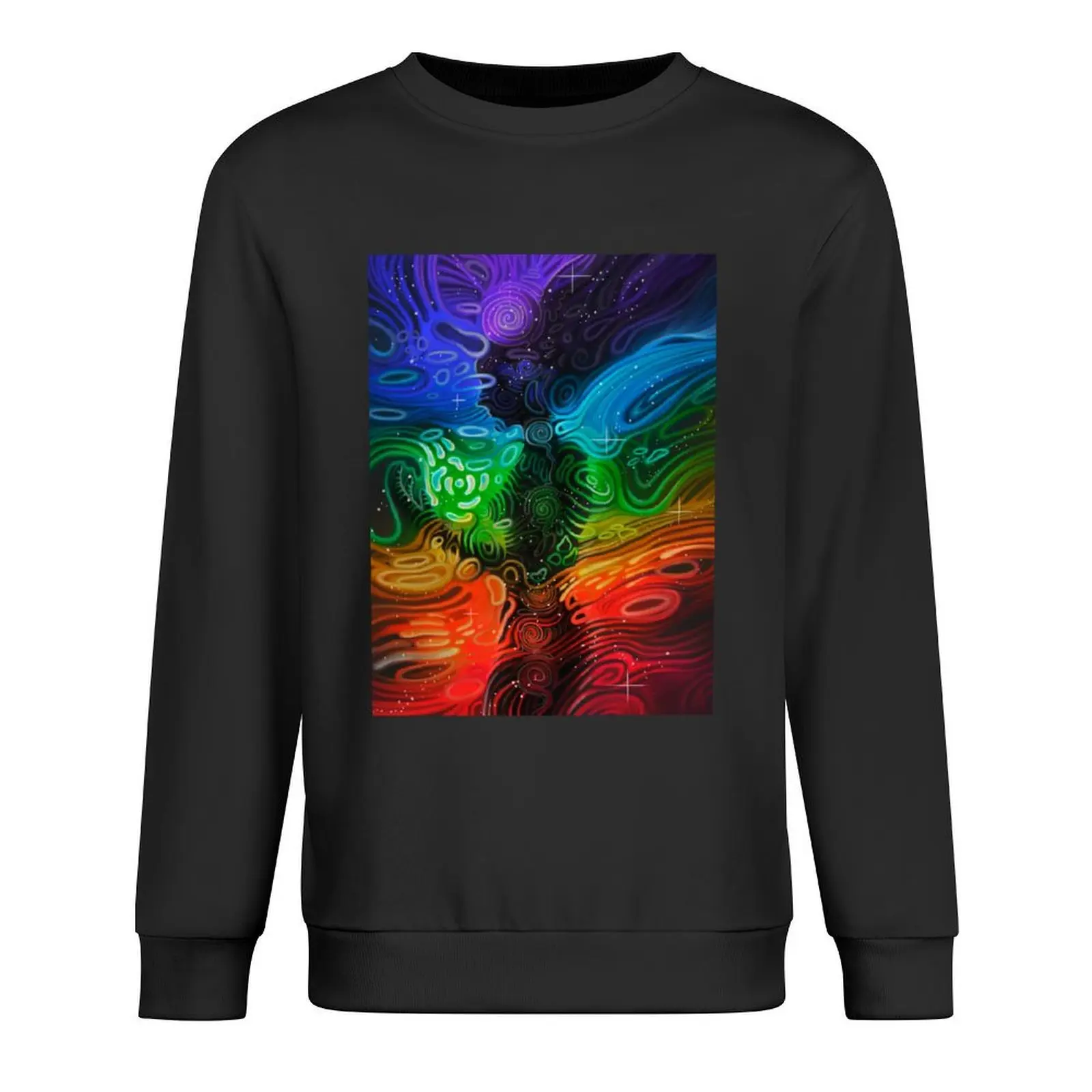 

In Alignment With Your System Pullover clothes for men men's sweat-shirt blouse anime sweatshirt