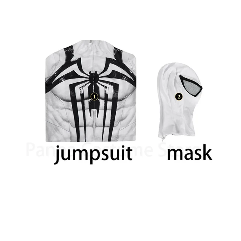 Movie Anti-Venom Cosplay Jumpsuit Mask Venom Spiderman Cosplay Costume Zentai Suit Halloween Outfit Party Bodysuit