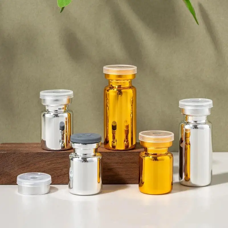 【HBA】5ml 10ml Glass Bottle Sterile Electroplated Freeze-Dried Powder Bottle Bayonet Bottle  Aesthetics Equipment
