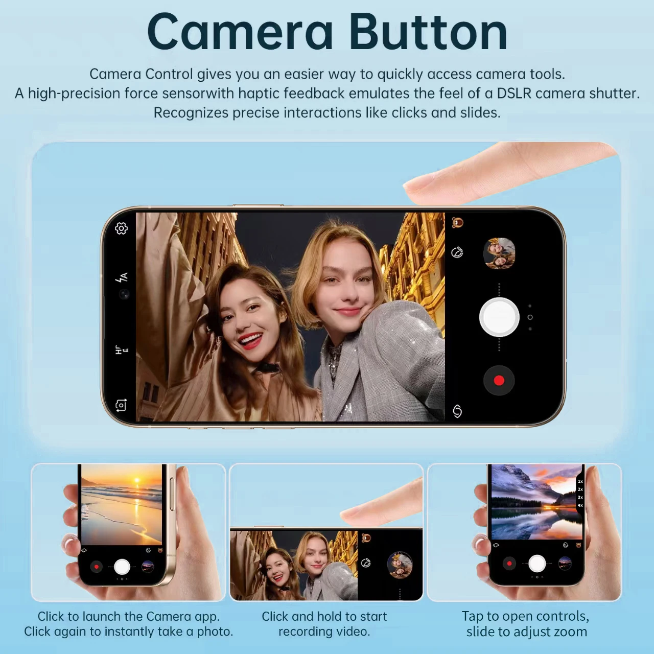 New i17 Pro Max smartphone, Android  15system,  camera button with side fingerprint unlock. Supports dual SIM, WiFi, GPS & Googl