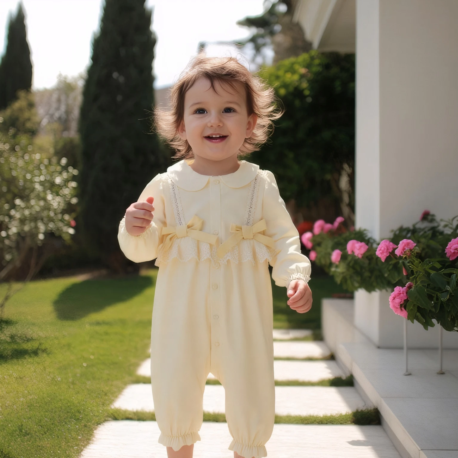 Langarm Warme Säuglingskleidung Baby Mädchen Overalls Winter Niedliche Spitze Verdickt
