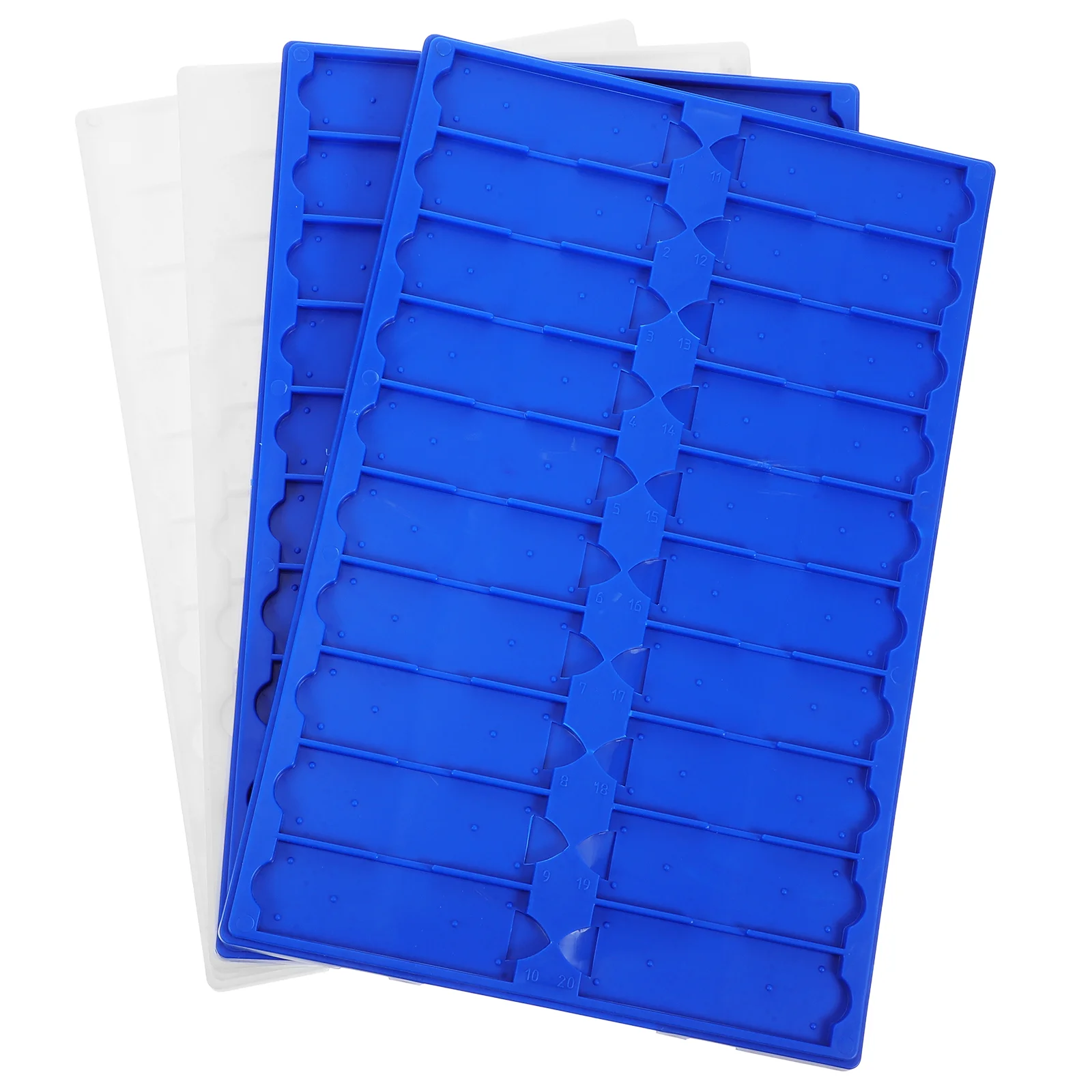

4 Pcs Slide Storage Plate Microscope Tray Plates Trays Holder Plastic 20 Capacity Slides for Kids