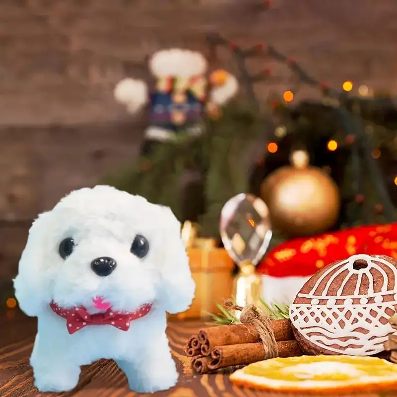 Nowy model na rok 2025 to robot-pies, który może chodzić i szczekać, zapewniając towarzystwo, z funkcją potrząsania ogonem i sznurkiem do ciągnięcia.