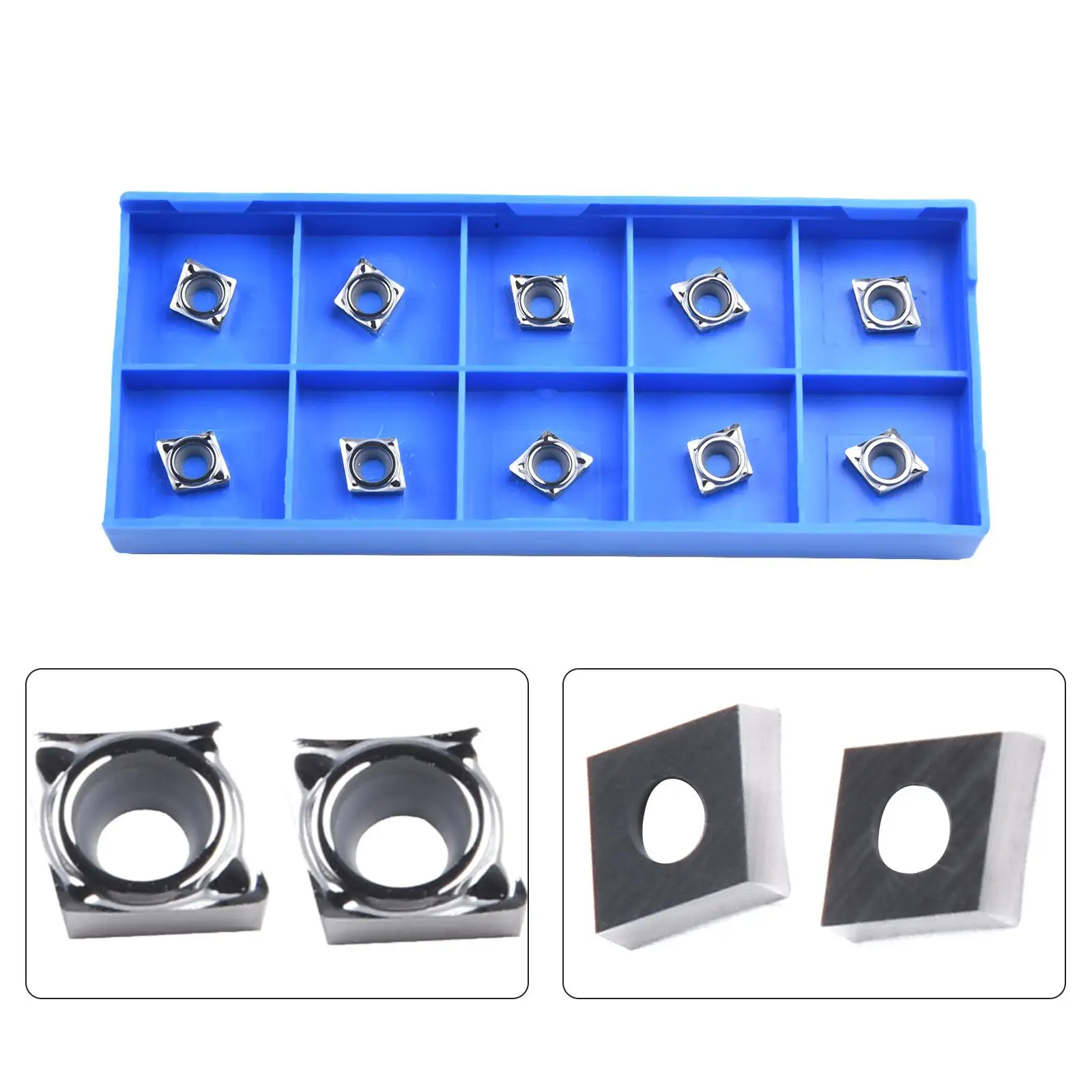 

10Pcs/Set CCGT060202-AK Insert Aluminum Inserts Lathe Tool Carbide Wood Milling Turning Tools APKT Milling Inserts