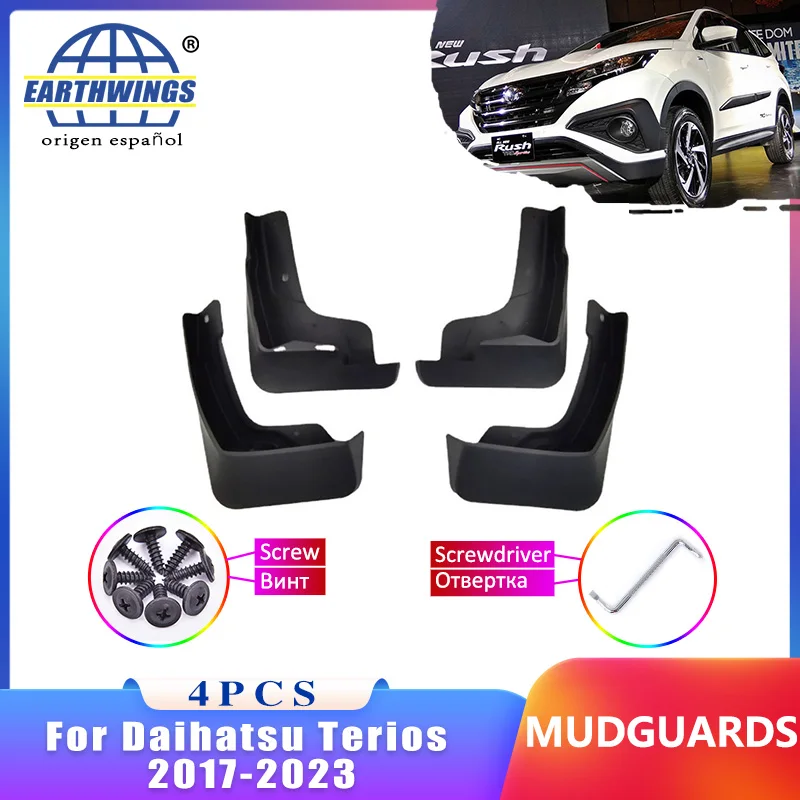 Mudflaps For Daihatsu Terios 2017-2023 Toyota Rush F800 F850 Mudguard Front Rear Fender Car Styling Accessories Upgrade Version