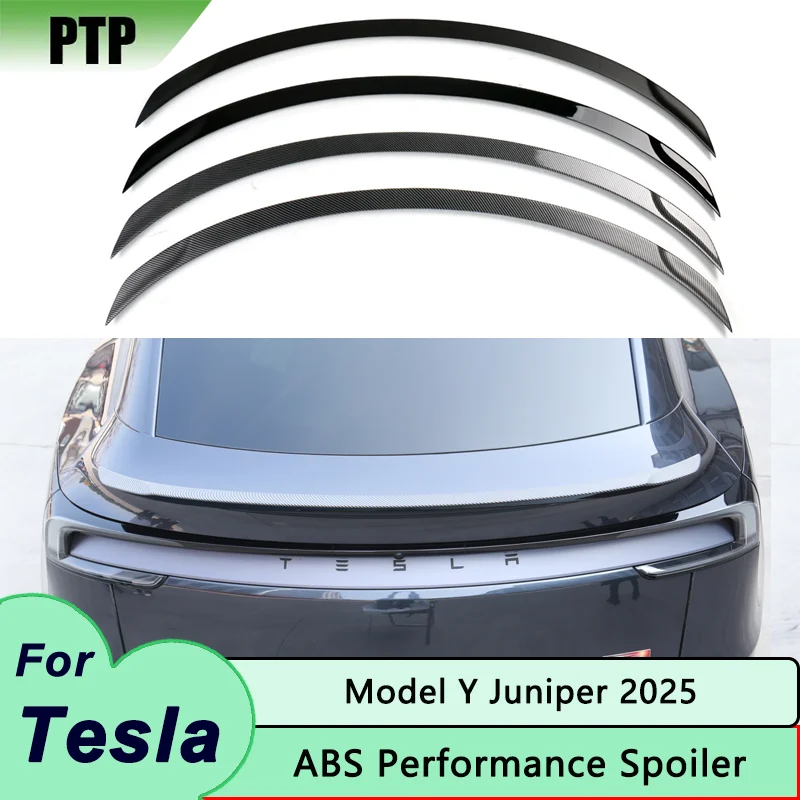

Спойлер из углеродного волокна ABS для Tesla Model Y Juniper 2022, высокопроизводительные спойлеры, крылья багажника, хвост, аксессуары для модификации автомобиля