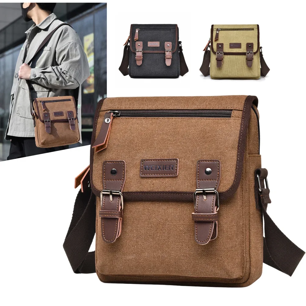 Retro Men Messenger Bags vintage Canvas Handbags Leisure Work Travel Bag Man Business Crossbody bags Briefcase for Male Bolsa 가방