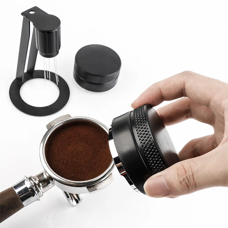 Coffee Distribution Tool, Stainless Steel Three-blade Tamper, Accessories for Espresso Machine