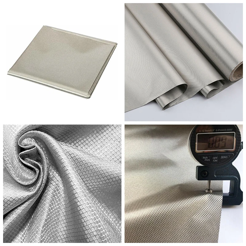 145X100cm Faraday Fabric Radiation Resistant Fabric Conductive RFID Shielding Block WiFi/RF Anti-Radiation EMF Shielding Fabric