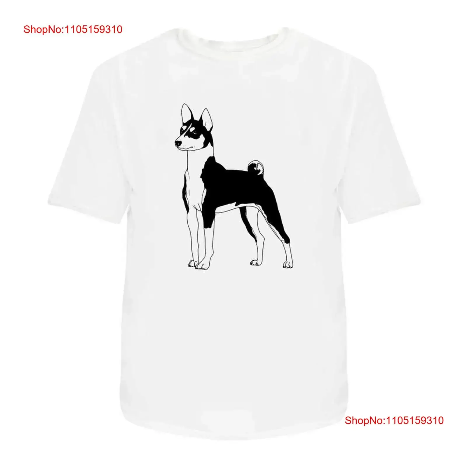 

'Standing Basenji Dog' T Shirt 100 Cotton S XXL TA054566 vintage Washed fashion Stylish streetwear Casual graphic Comfortable