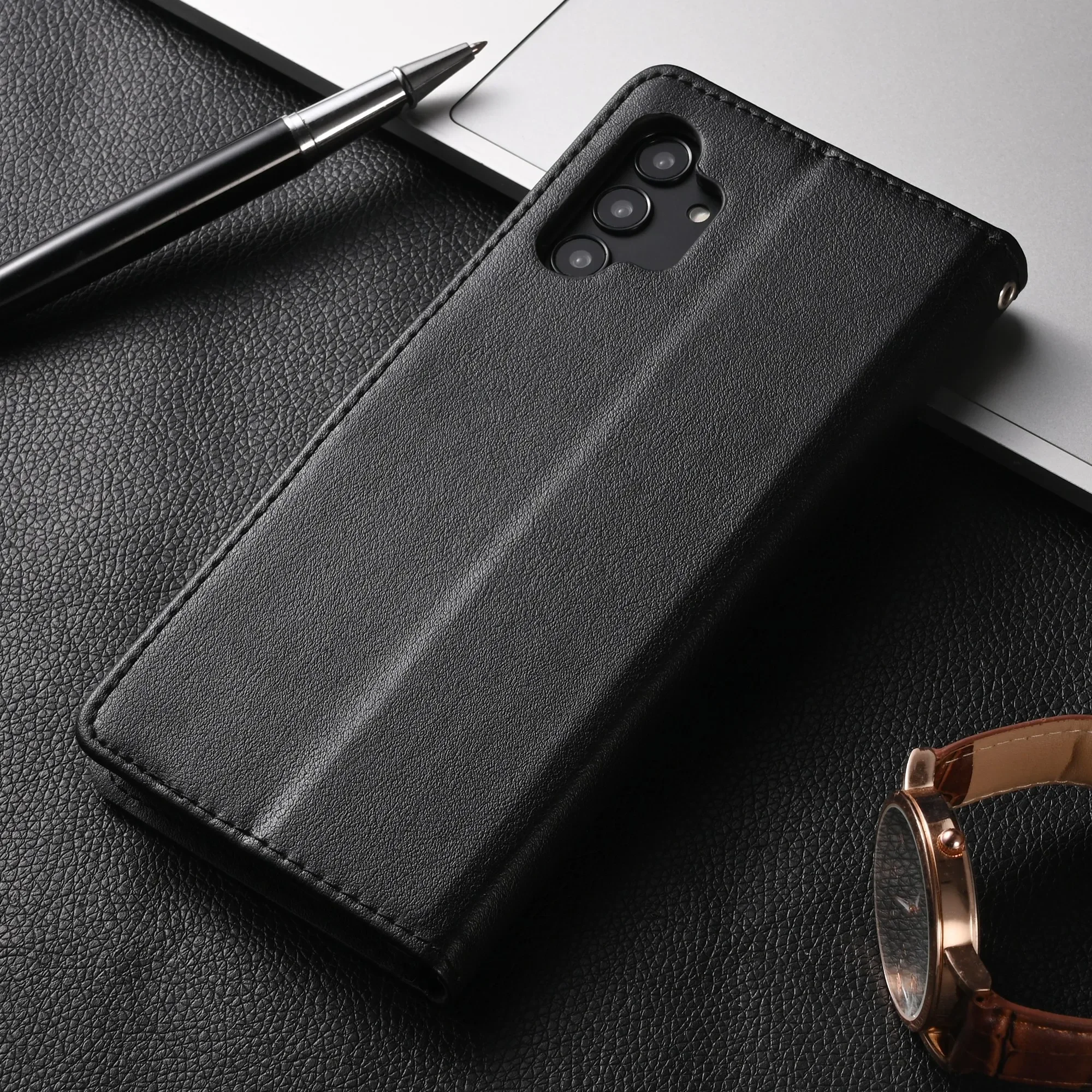 Leather Case For Samsung Galaxy S24 S23 S22 S21 S30 S20 FE S10 S10e S9 S8 Plus S7 Edge Funda Flip Wallet Cover Book Case