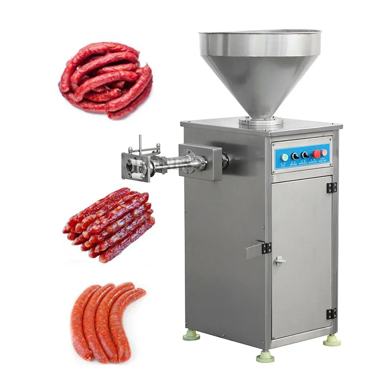 Sausage Filling and Tying Machine / Sausage Stuffing Machine / Pneumatic Sausage Stuffer Clipper
