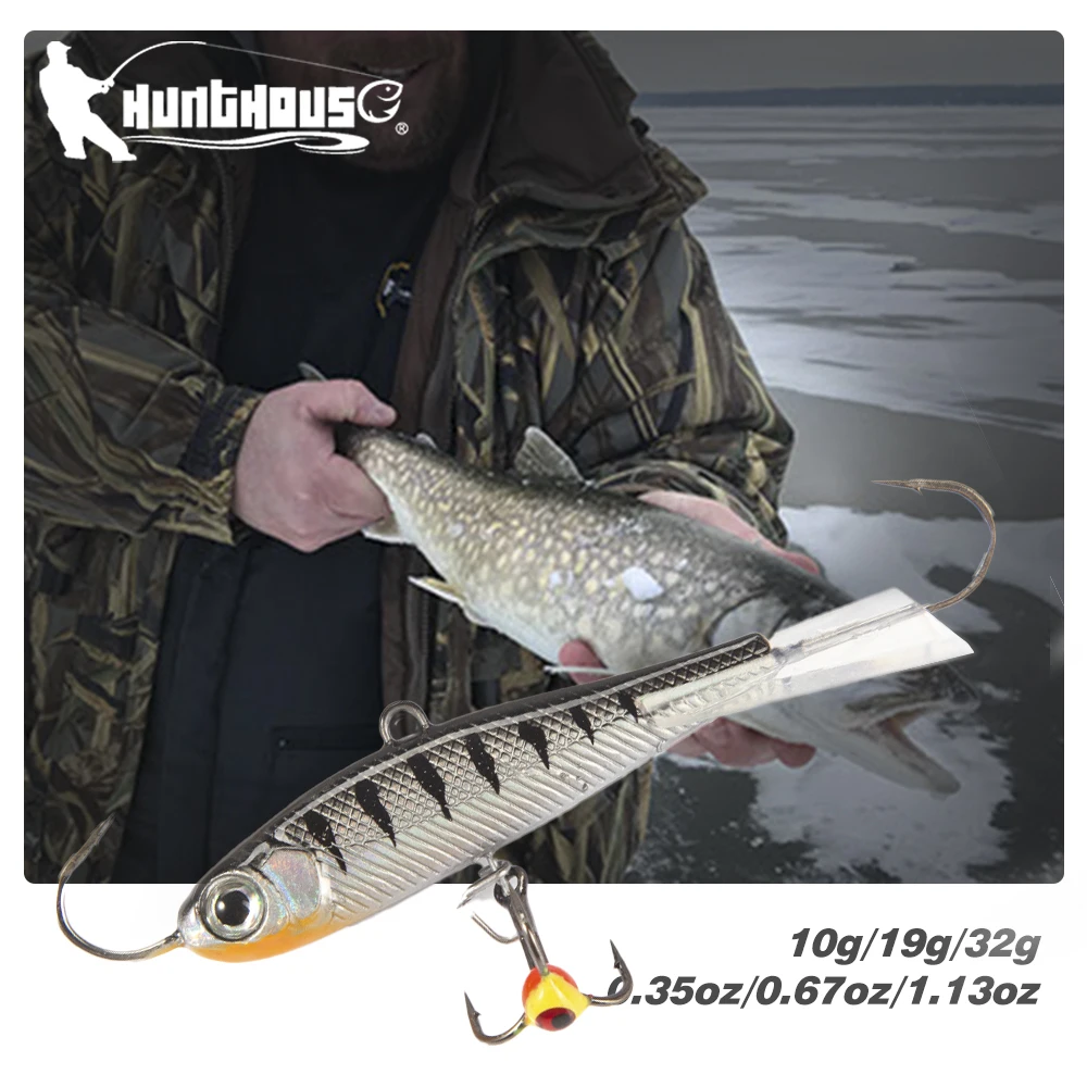 Hunthouse Winter Eis Angeln Locken Jigging 75mm 32g Vibration Balance Jig Köder Wobbler Fisch Bekämpfen Für Bass Hecht barsch LW812