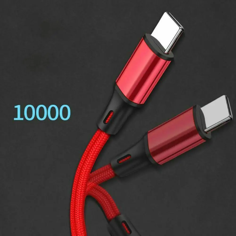 USB 2.0 Type-A Male 2 In 1 Double Type C Cable DC 5V 2.5A For Type-c Multi-function 2 In 1 Charging Cable Double USB C Cable