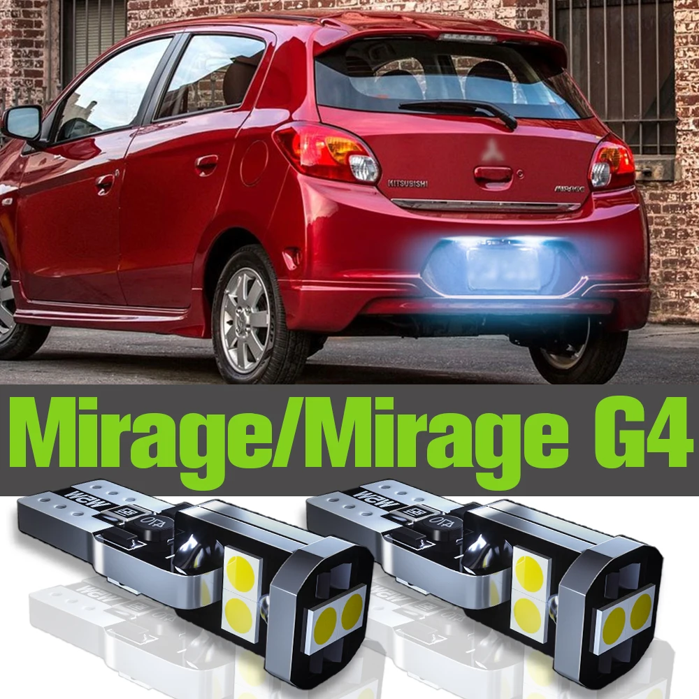 

2x LED License Plate Light Accessories Lamp For Mitsubishi Mirage G4 2012 2013 2014 2015 2016 2017 2018