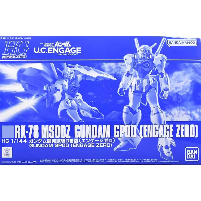 Original Genuine HGUC 1/144 RX-78 MSOOZ GUNDAM GPOO ENGAGE ZERO Bandai Anime Model Toys Action Figure Gifts Collectible Boys