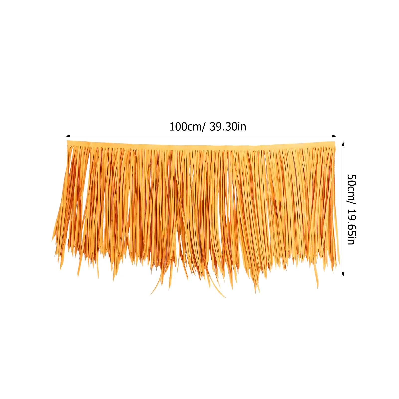 Künstliches Strohdach, flammhemmend, natürliche Farbe, langlebiges PE-Material, Gartenlandschaft, Dekoration, Simulation von Strohdach