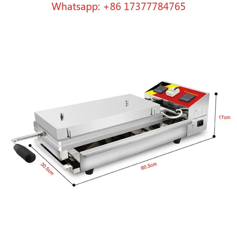 Crisp Roll Machine Electric Heating Manual Roll Machine 3000W Crispy  Cone Machine Commercial Spring Roll Pastry