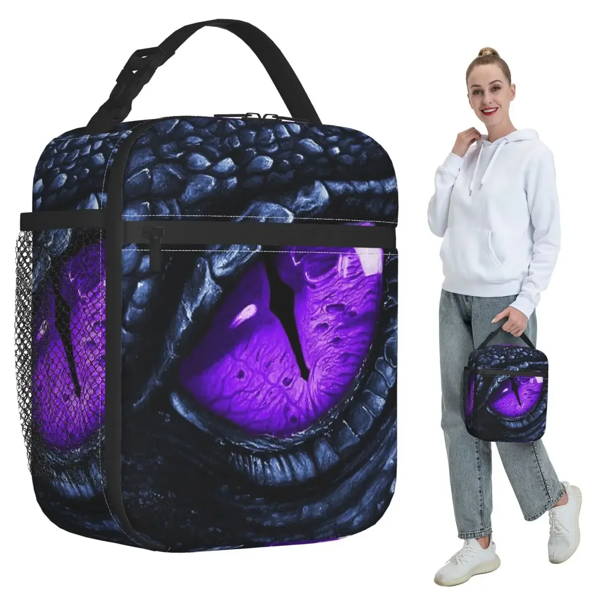 Dragon Eye Insulated Lunch Bag for Kids School Cooler Thermal Food Box Tote Portable Lunch Boxes Container