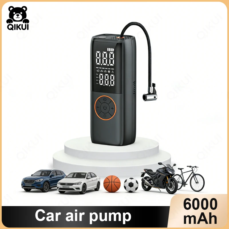 

Портативный автомобильный пусковой компрессор 22В с двойным режимом питания для автомобиля, мотоцикла, электроскутера