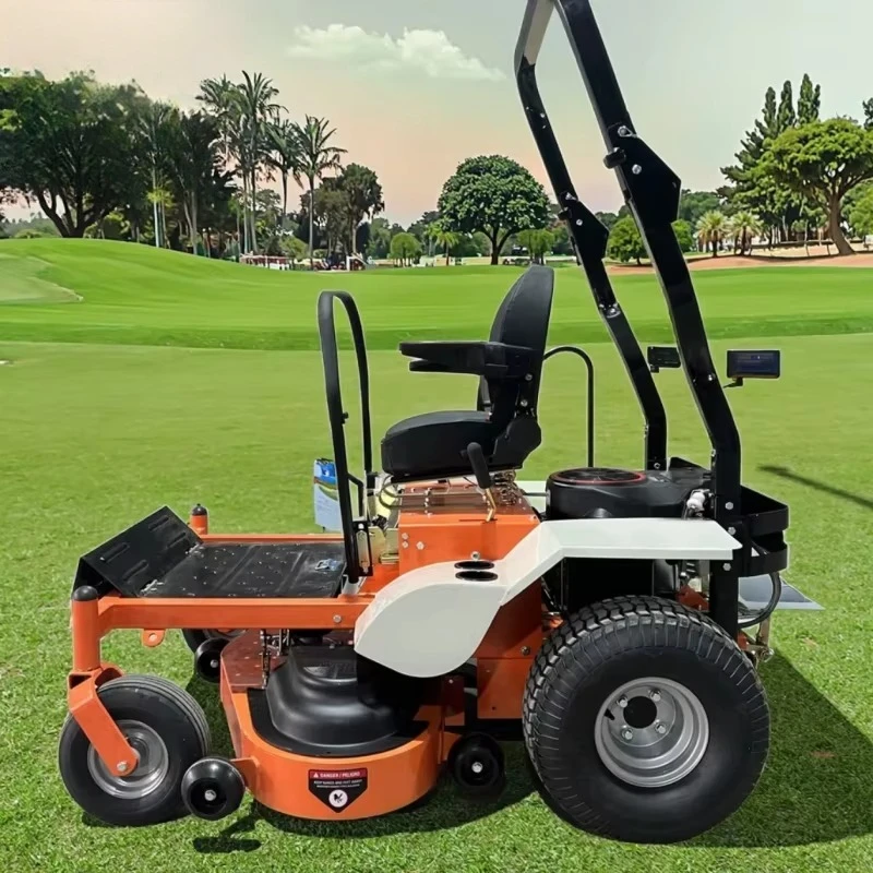 Riding Zero Turn Lawn Mower Flexible Steering High Cutting Efficiency Comfortable Seat Durable Cutting Deck Outdoor Lawn Care