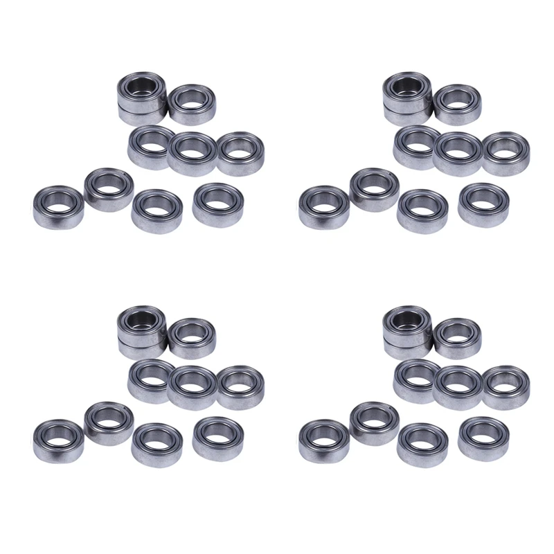 

40Pcs Miniature Sealed Metal Shielded Metric Radial Ball Bearing Model: MR95-ZZ 5X9x3mm