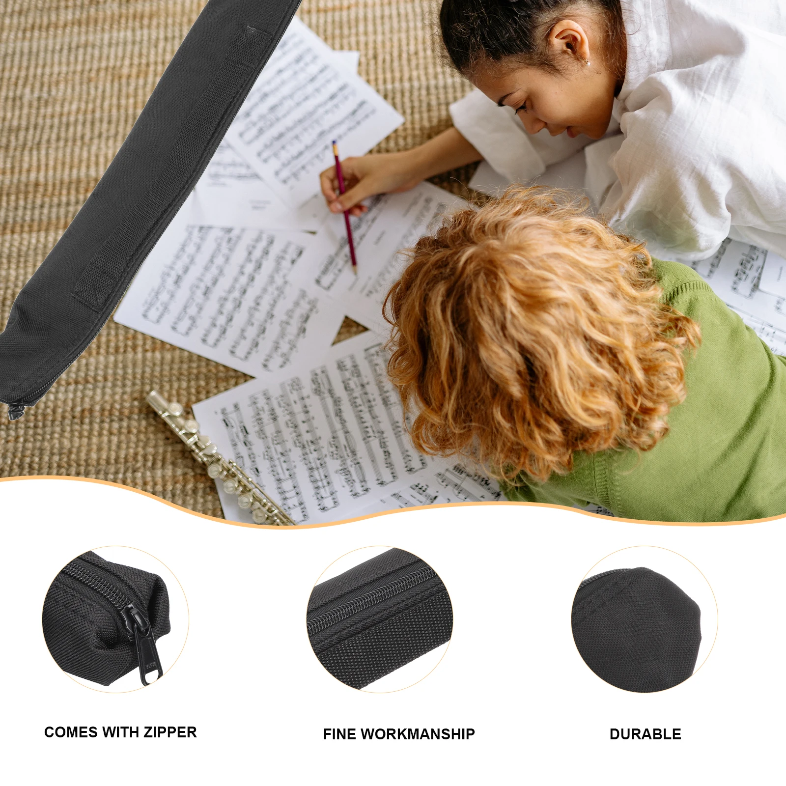 

Durable Clarinet Bag Oxford Cloth Waterproof Musical Instrument Container Practical Foldable Pouch Simple Design Convenient Use