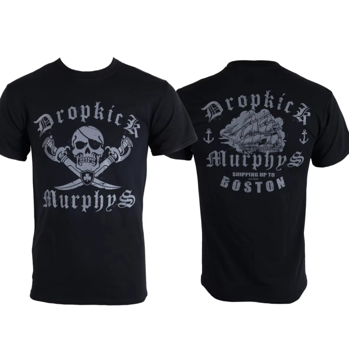 2026 Dropkick Murphys Jolly Roger Pattern Printed T-shirt 100_ Cotton Unisex Summer New Classic Retro Band T-shirt