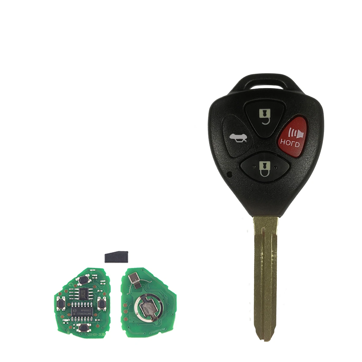 dahai MOZB41TG For Toyota Scion Yaris 2005 2006 2007 2008 2009 2010 3 Buttons 312MHz With 4D67 Chip  Remote Car Key Toy43