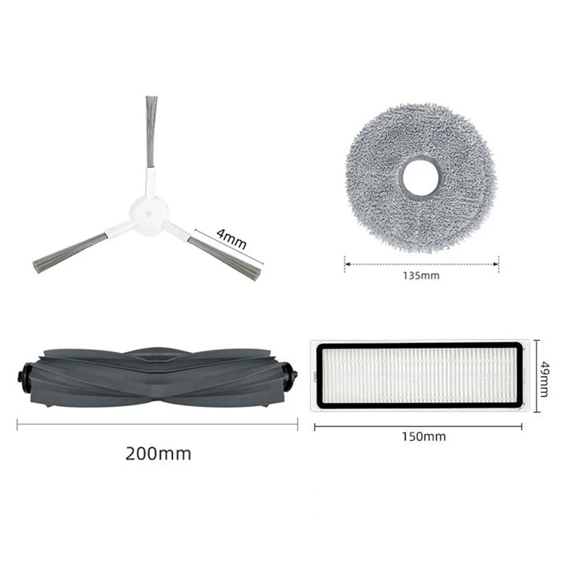 ตัวกรอง Hepa Mop ถุงเก็บฝุ่นหุ่นยนต์เครื่องดูดฝุ่นอุปกรณ์เสริมสําหรับ Dreame Bot L20 Ultra / X20 Pro